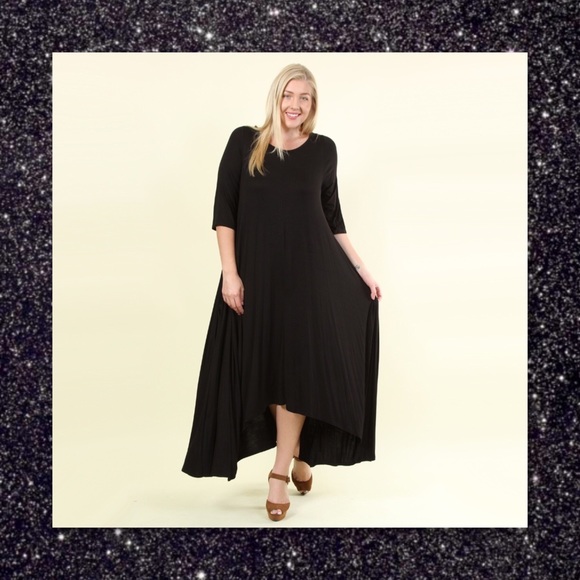 Glam Squad 2 You Dresses & Skirts - SOLD OUT➕🆕Plus Size Asymmetrical Maxi Dress